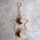 Handcrafted Copper Bell Star Charm Decorative Hanging